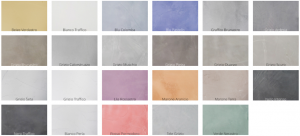 Beton Ciré - Cemcolori - Betonoptik Farbpalette